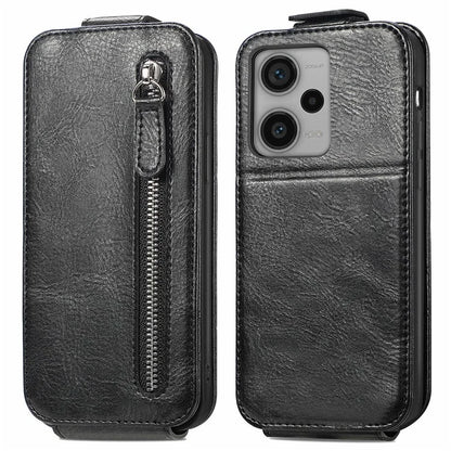 For Xiaomi Redmi Note 12 Pro+ 5G Case Vertical Flip Zipper Leather Phone Cover