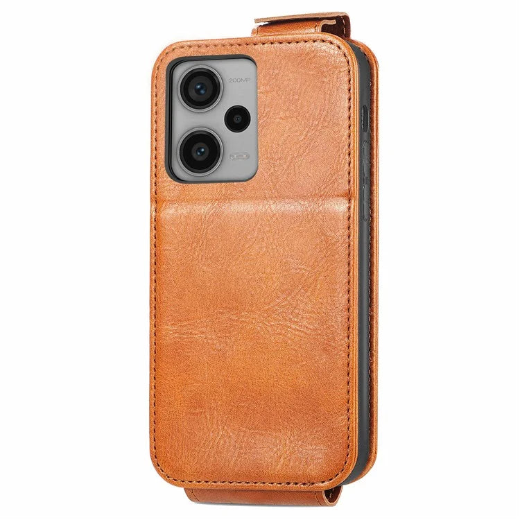 For Xiaomi Redmi Note 12 Pro+ 5G Case Vertical Flip Zipper Leather Phone Cover