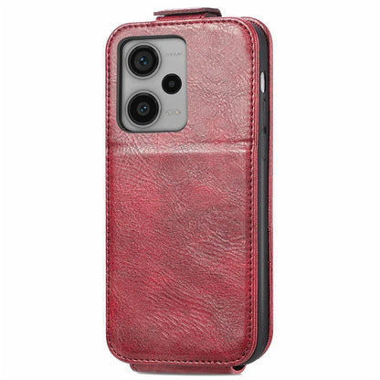 For Xiaomi Redmi Note 12 Pro+ 5G Case Vertical Flip Zipper Leather Phone Cover