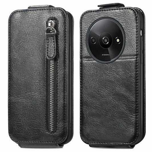 For Xiaomi Redmi A3 / Poco C61 4G Case PU Leather Card Holder Phone Stand Cover Vertical Flip