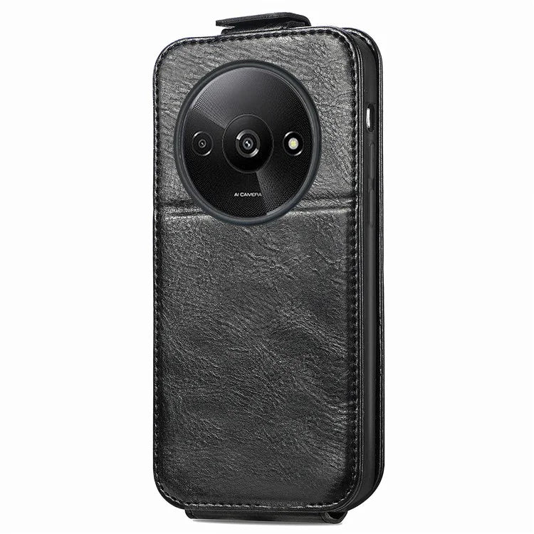 For Xiaomi Redmi A3 / Poco C61 4G Case PU Leather Card Holder Phone Stand Cover Vertical Flip
