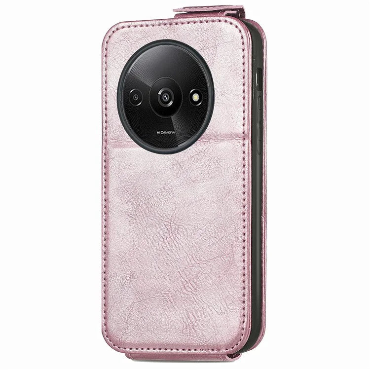 For Xiaomi Redmi A3 / Poco C61 4G Case PU Leather Card Holder Phone Stand Cover Vertical Flip