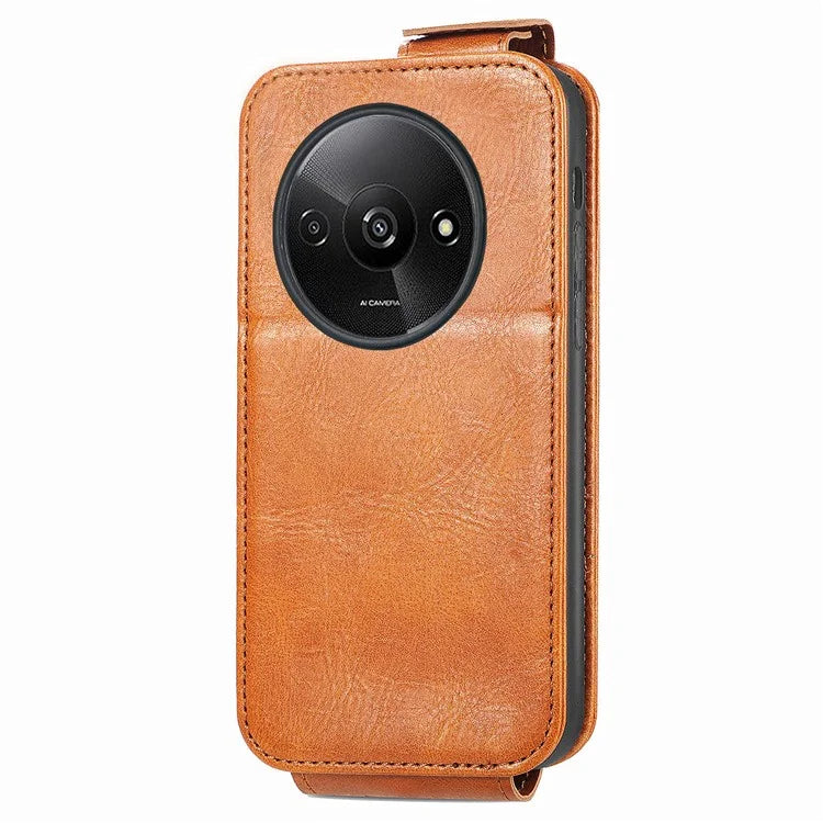 For Xiaomi Redmi A3 / Poco C61 4G Case PU Leather Card Holder Phone Stand Cover Vertical Flip
