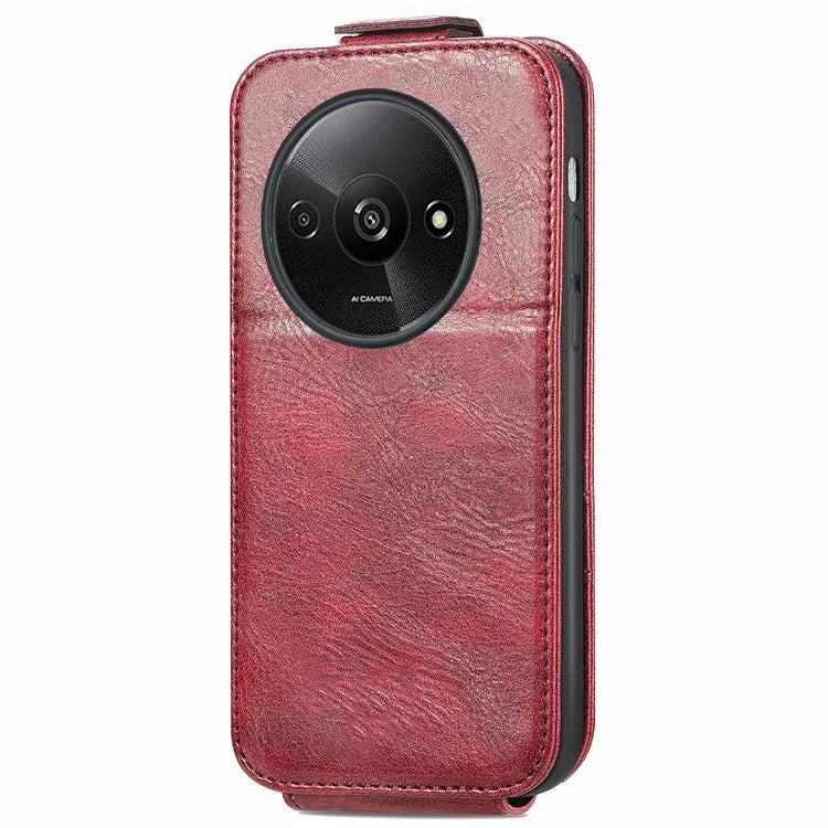 For Xiaomi Redmi A3 / Poco C61 4G Case PU Leather Card Holder Phone Stand Cover Vertical Flip