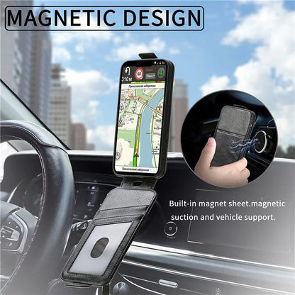 For Xiaomi Redmi Note 13 Pro+ 5G Case Vertical Flip Leather Phone Cover with Card Holder