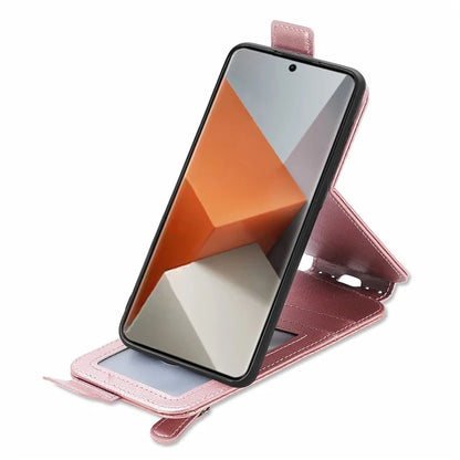 For Xiaomi Redmi Note 13 Pro+ 5G Case Vertical Flip Leather Phone Cover with Card Holder