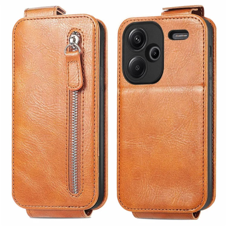 For Xiaomi Redmi Note 13 Pro+ 5G Case Vertical Flip Leather Phone Cover with Card Holder
