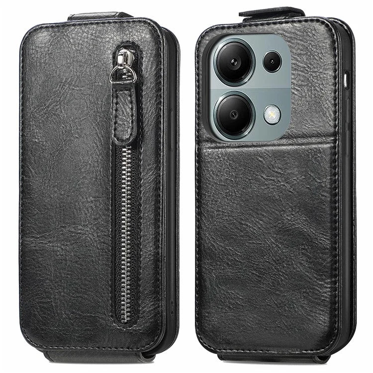 For Xiaomi Redmi Note 13 Pro 4G / Poco M6 Pro 4G Case Vertical Flip Card Holder Leather Phone Cover