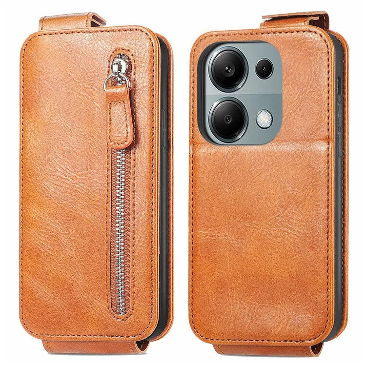 For Xiaomi Redmi Note 13 Pro 4G / Poco M6 Pro 4G Case Vertical Flip Card Holder Leather Phone Cover