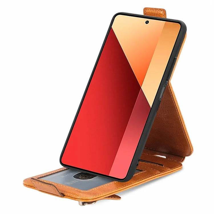 For Xiaomi Redmi Note 13 Pro 4G / Poco M6 Pro 4G Case Vertical Flip Card Holder Leather Phone Cover