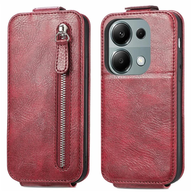 For Xiaomi Redmi Note 13 Pro 4G / Poco M6 Pro 4G Case Vertical Flip Card Holder Leather Phone Cover
