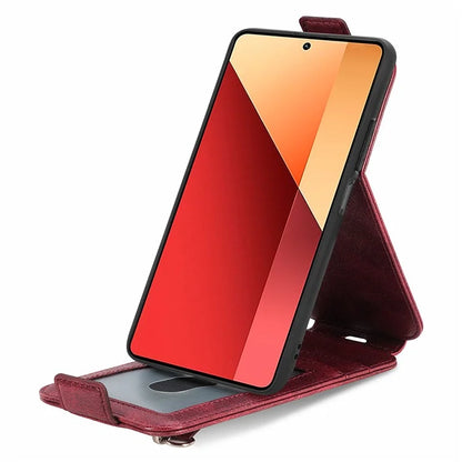 For Xiaomi Redmi Note 13 Pro 4G / Poco M6 Pro 4G Case Vertical Flip Card Holder Leather Phone Cover