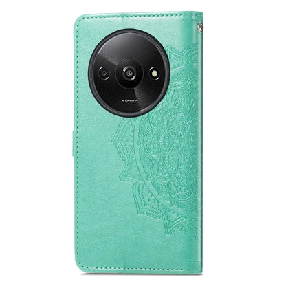 For Xiaomi Redmi A3 / Poco C61 4G Case PU Leather Embossed Phone Cover with Card Slots