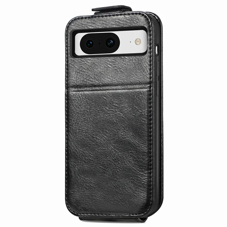 For Google Pixel 8a Case Zipper Wallet Vertical Flip Leather Phone Cover