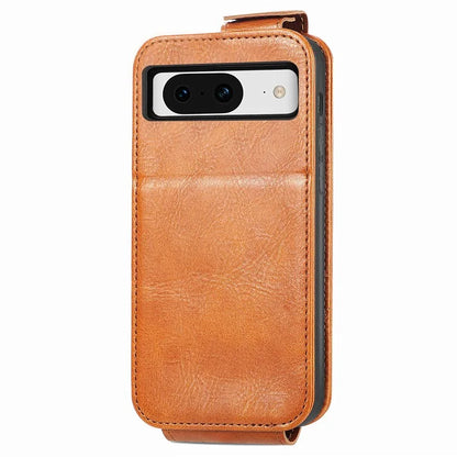 For Google Pixel 8a Case Zipper Wallet Vertical Flip Leather Phone Cover