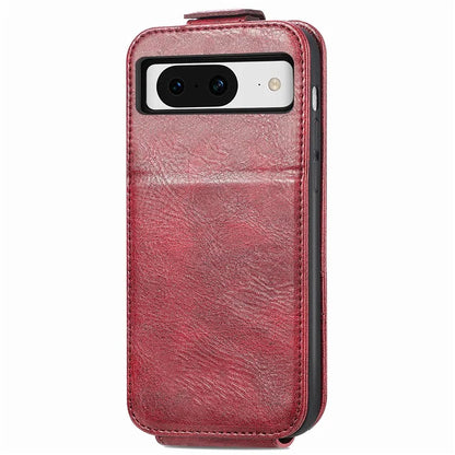 For Google Pixel 8a Case Zipper Wallet Vertical Flip Leather Phone Cover