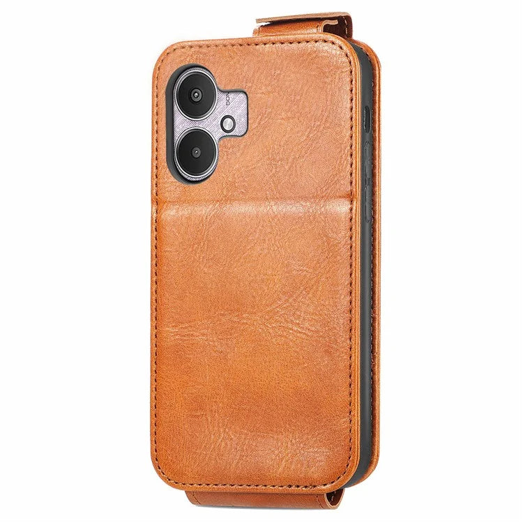 For Xiaomi Redmi 13C 4G / 13C 5G / 13R 5G / Poco M6 5G / Poco C65 4G Anti-Fall Case Vertical Flip Zipper Leather Phone Cover