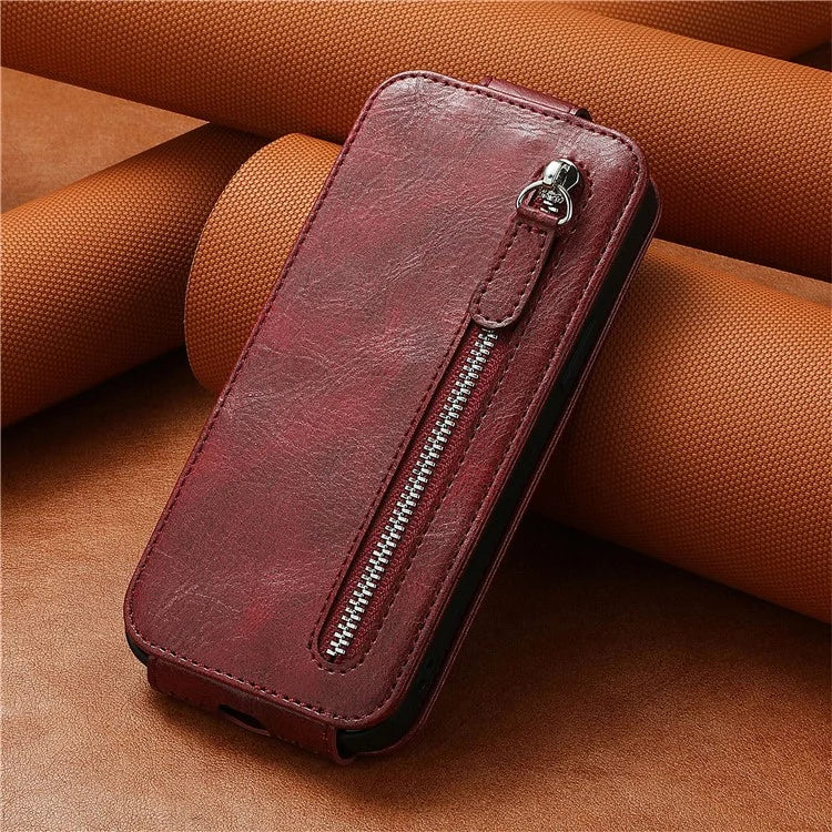 For Xiaomi 14 Ultra Anti-scratch Case Vertical Flip Zipper Leather Phone Cover