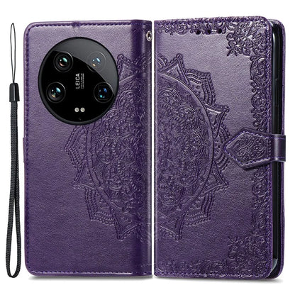 For Xiaomi 14 Ultra Case Anti-Drop PU Leather Wallet Phone Cover with Card Slots