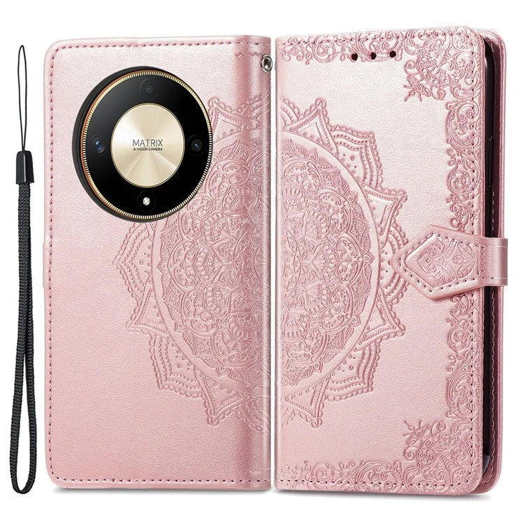 For Honor X9b 5G / Magic6 Lite 5G / X50 5G Case Mandala Flower Wallet Leather Phone Cover