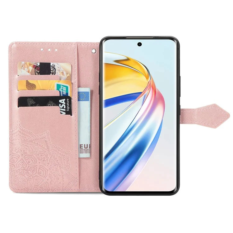 For Honor X9b 5G / Magic6 Lite 5G / X50 5G Case Mandala Flower Wallet Leather Phone Cover