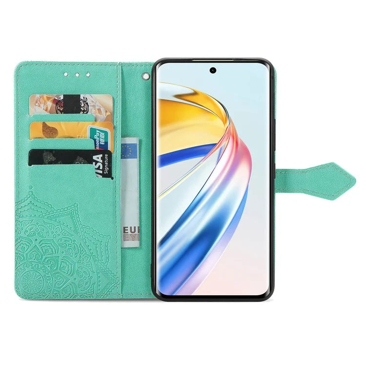 For Honor X9b 5G / Magic6 Lite 5G / X50 5G Case Mandala Flower Wallet Leather Phone Cover