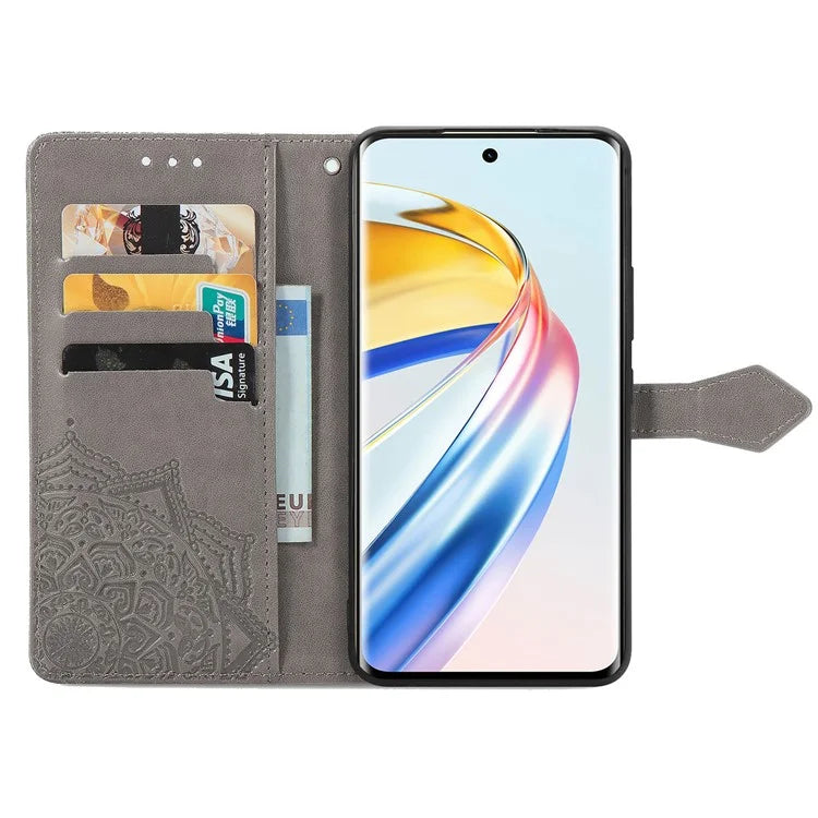For Honor X9b 5G / Magic6 Lite 5G / X50 5G Case Mandala Flower Wallet Leather Phone Cover