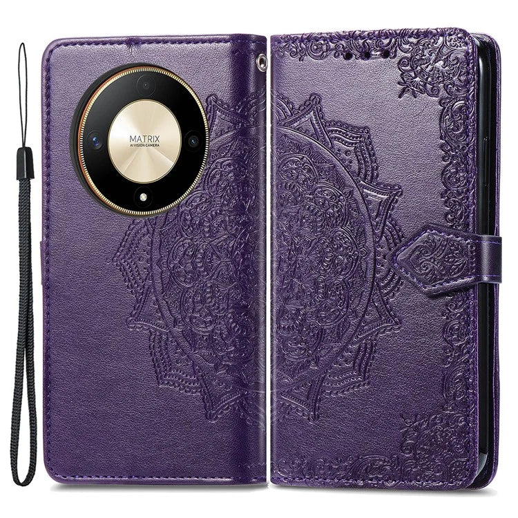 For Honor X9b 5G / Magic6 Lite 5G / X50 5G Case Mandala Flower Wallet Leather Phone Cover