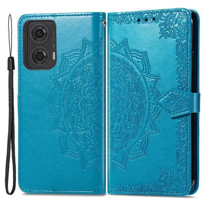 For Motorola Moto E14 4G / G04 4G / G04s 4G / G24 4G Card Slots Case PU Leather Embossed Phone Cover with Wallet