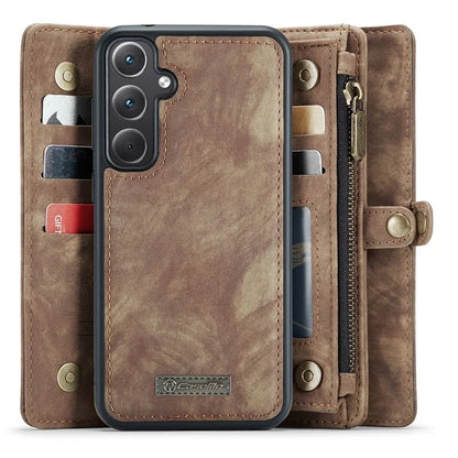 CASEME 008 Series for Samsung Galaxy A35 5G Leather Case Magnetic Detachable Phone Cover