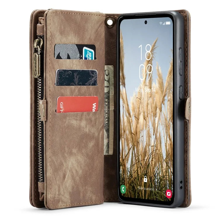 CASEME 008 Series for Samsung Galaxy A35 5G Leather Case Magnetic Detachable Phone Cover