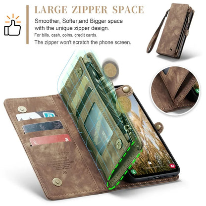 CASEME 008 Series for Samsung Galaxy A35 5G Leather Case Magnetic Detachable Phone Cover
