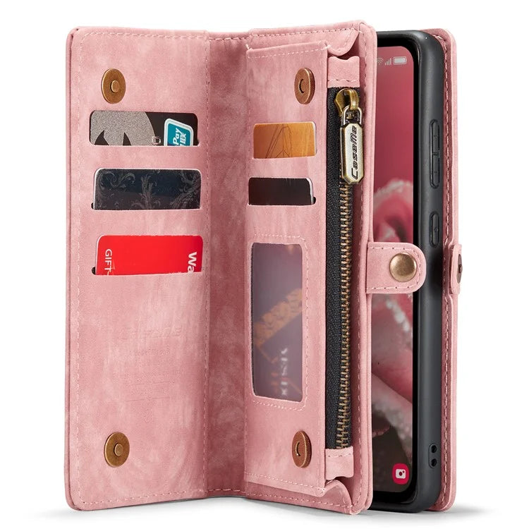 CASEME 008 Series for Samsung Galaxy A35 5G Leather Case Magnetic Detachable Phone Cover