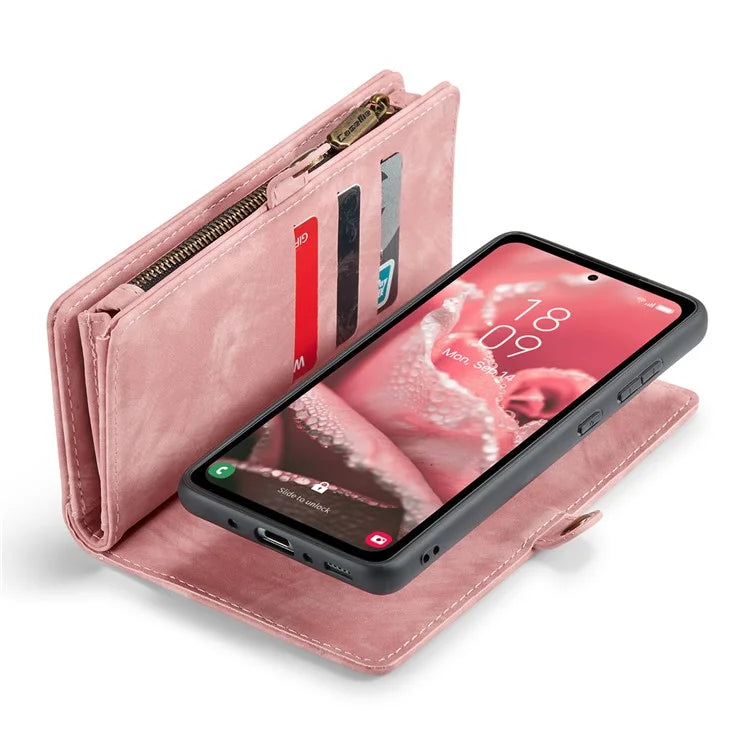 CASEME 008 Series for Samsung Galaxy A35 5G Leather Case Magnetic Detachable Phone Cover