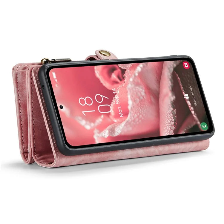 CASEME 008 Series for Samsung Galaxy A35 5G Leather Case Magnetic Detachable Phone Cover