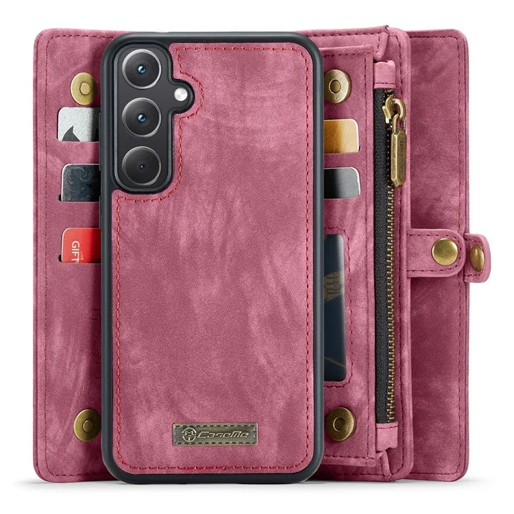 CASEME 008 Series for Samsung Galaxy A35 5G Leather Case Magnetic Detachable Phone Cover