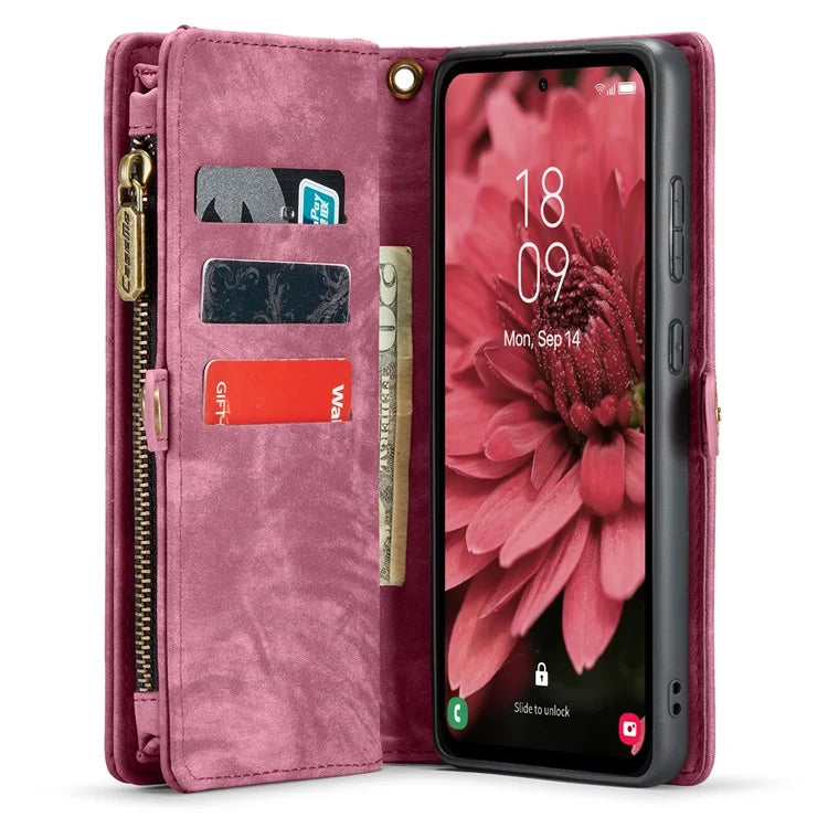 CASEME 008 Series for Samsung Galaxy A35 5G Leather Case Magnetic Detachable Phone Cover