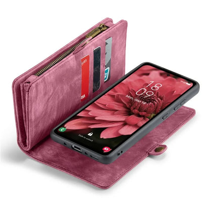 CASEME 008 Series for Samsung Galaxy A35 5G Leather Case Magnetic Detachable Phone Cover
