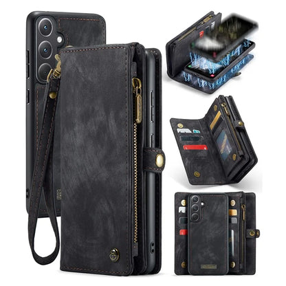 CASEME 008 Series for Samsung Galaxy A35 5G Leather Case Magnetic Detachable Phone Cover