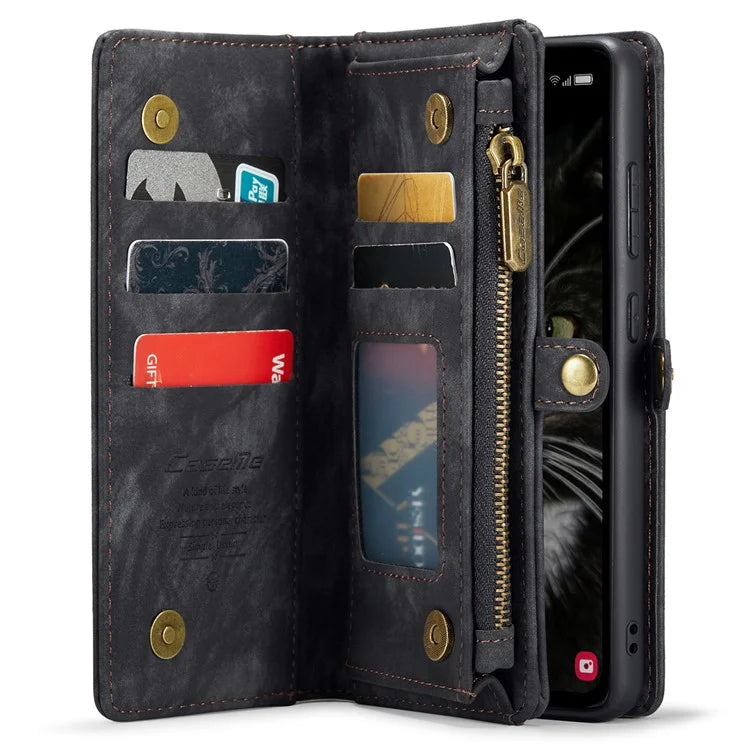 CASEME 008 Series for Samsung Galaxy A35 5G Leather Case Magnetic Detachable Phone Cover