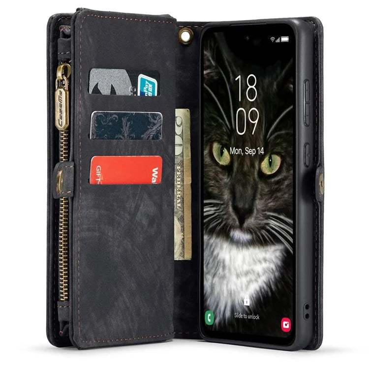 CASEME 008 Series for Samsung Galaxy A35 5G Leather Case Magnetic Detachable Phone Cover