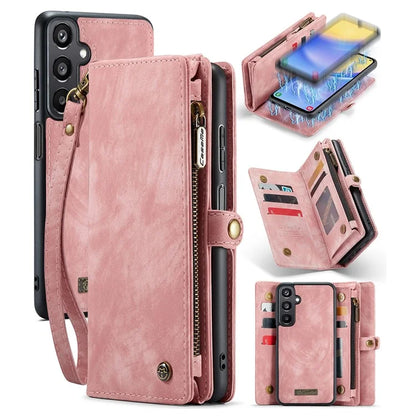 CASEME 008 Series for Samsung Galaxy A15 4G / 5G Leather Case Stand Wallet Zipper Phone Cover