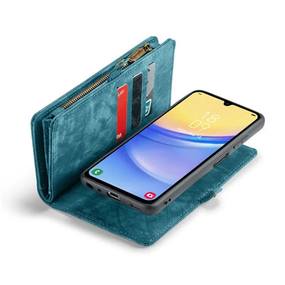 CASEME 008 Series for Samsung Galaxy A15 4G / 5G Leather Case Stand Wallet Zipper Phone Cover