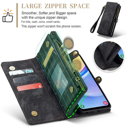 CASEME 008 Series for Samsung Galaxy A15 4G / 5G Leather Case Stand Wallet Zipper Phone Cover