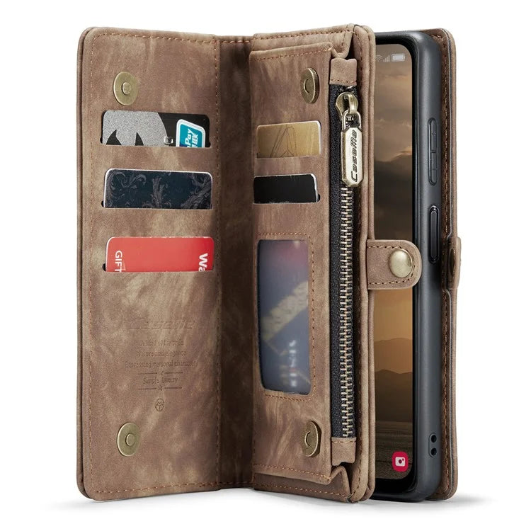 CASEME 008 Series for Samsung Galaxy A25 5G (Global) (161.0 x 76.5 x 8.3mm) Case Leather Wallet Phone Cover
