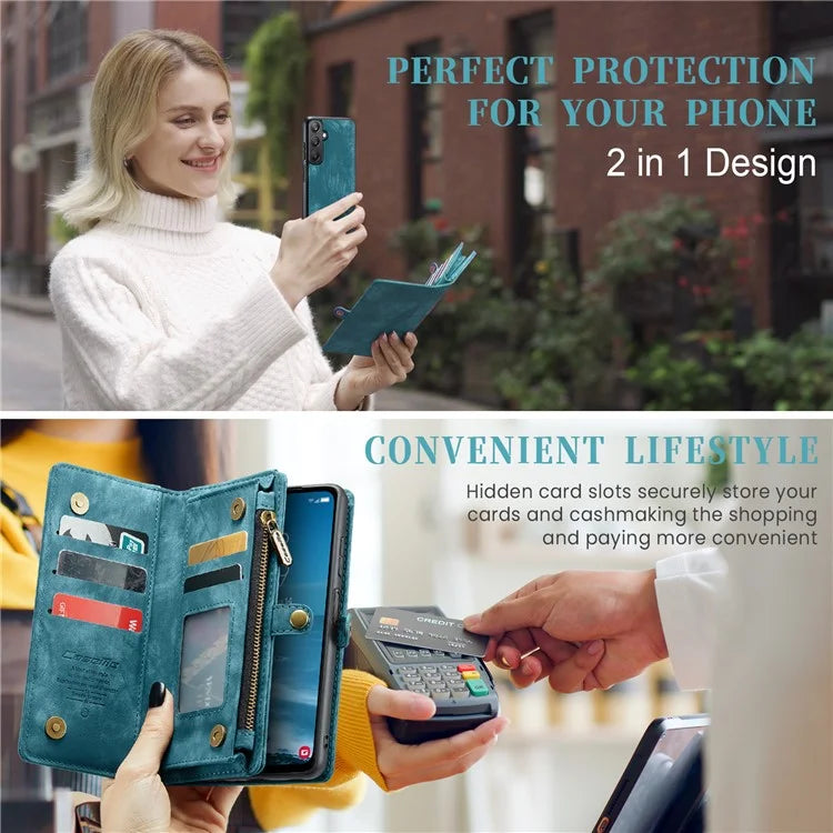 CASEME 008 Series for Samsung Galaxy A25 5G (Global) (161.0 x 76.5 x 8.3mm) Case Leather Wallet Phone Cover