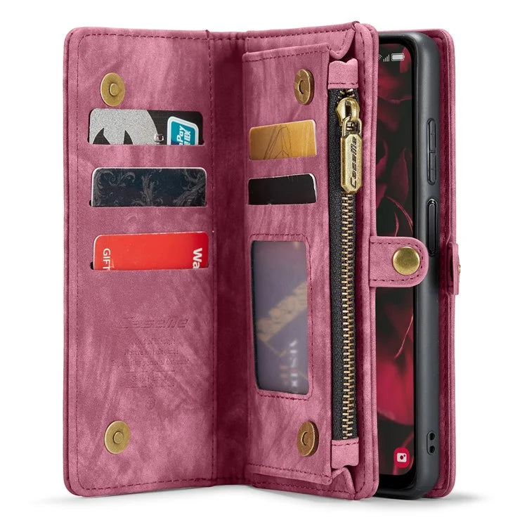 CASEME 008 Series for Samsung Galaxy A25 5G (Global) (161.0 x 76.5 x 8.3mm) Case Leather Wallet Phone Cover
