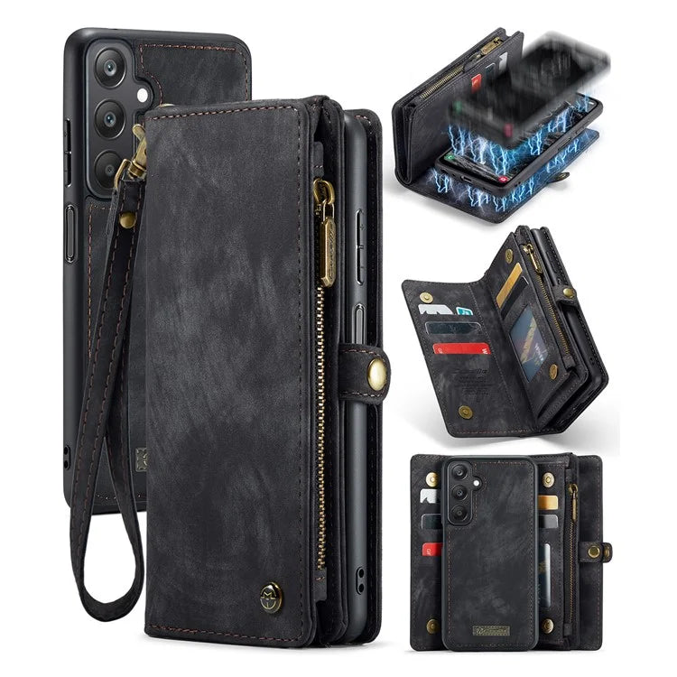 CASEME 008 Series for Samsung Galaxy A25 5G (Global) (161.0 x 76.5 x 8.3mm) Case Leather Wallet Phone Cover