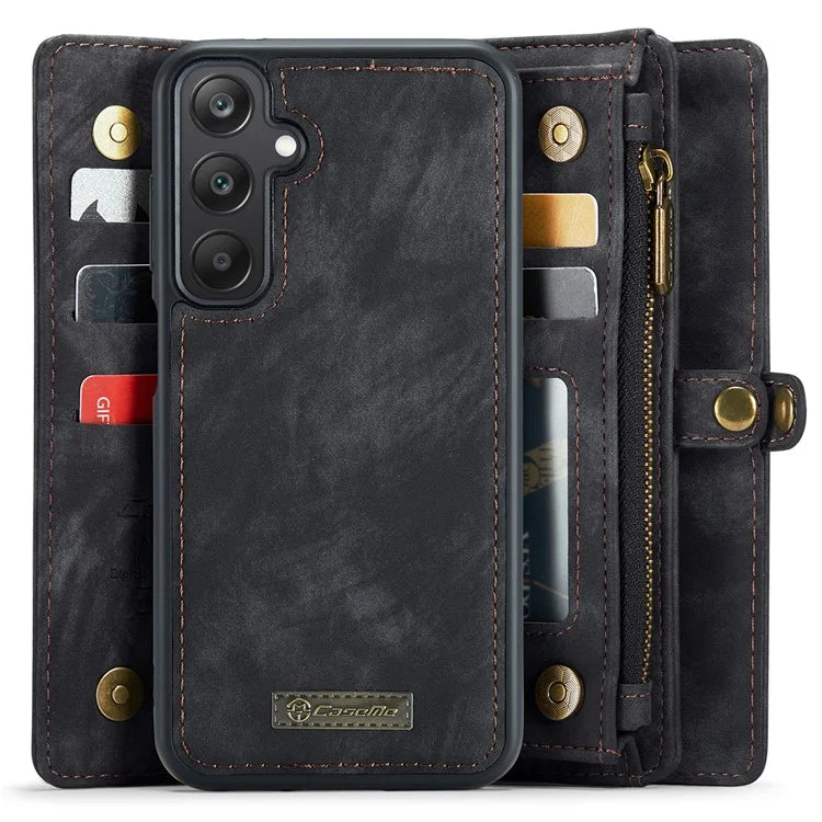 CASEME 008 Series for Samsung Galaxy A25 5G (Global) (161.0 x 76.5 x 8.3mm) Case Leather Wallet Phone Cover
