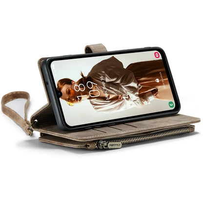 CASEME C30 Series for Samsung Galaxy A15 4G / 5G Case 10 Card Holder Leather Flip Protective Phone Cover